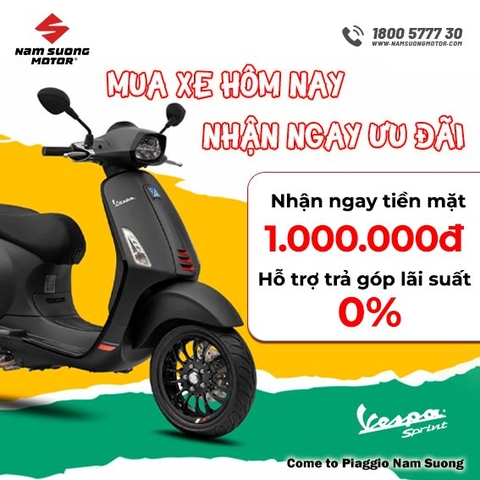 🧧MUA XE VESPA SPRINT S HÔM NAY - NHẬN NGAY ƯU ĐÃI LIỀN TAY!