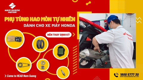 MỘT SỐ PHỤ TÙNG HAO MÒN TỰ NHIÊN!