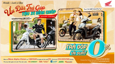 💥 ƯU ĐÃI T.R.Ả G.Ó.P – TẬU XE ĐỈNH CHÓP VỚI LS 0%