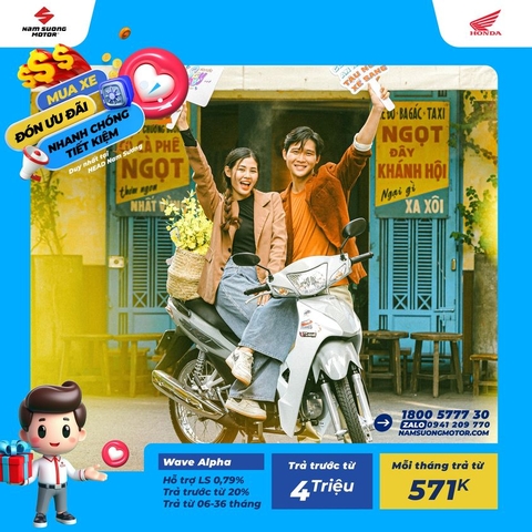 CÙNG HONDA WAVE ALPHA - XÔNG PHA MỌI MẶT TRẬN