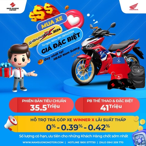 🎁  ​​​​​​​ƯU ĐÃI GIÁ ĐẶC BIỆT DÀNH CHO HONDA WINNER X 2024