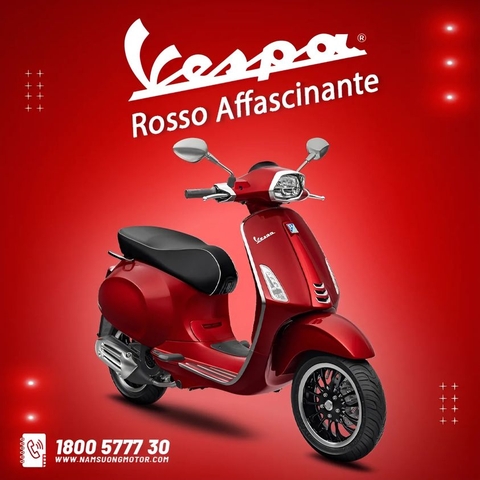 MÀU ĐỎ QUYẾN RŨ TỪ VESPA SPRINT 125❤️