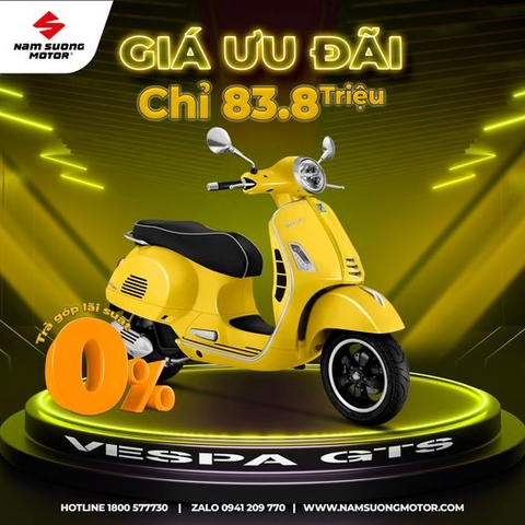 Vespa GTS Super - An toàn và Hiện đại, kiểu dáng phù hợp cho đàn ông trưởng thành.