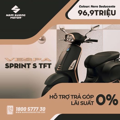 💵 Muốn mua Vespa Sprint S TFT nhưng lại ngại giá cả? Có ngay: ưu đãi hỗ trợ trả g.ó.p LS 0%
