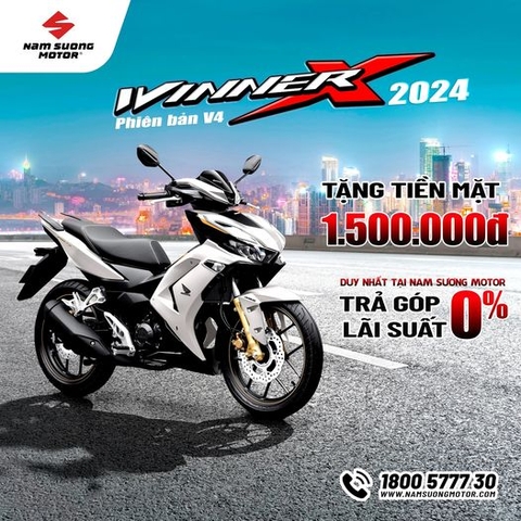 "SIÊU HỜI" - Hãy đến ngay HEAD Nam Sương ngay để trải nghiệm ưu đãi bứt tốc dành riêng cho Honda Winner X nhé!