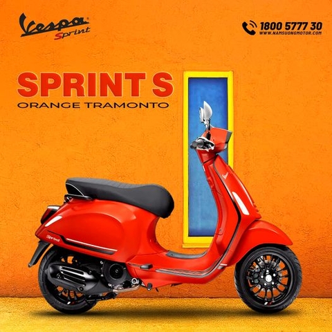 SẮM VESPA SPRINT S - QUÀ TẶNG PHỤ KIỆN TRỊ GIÁ 1.500.000Đ