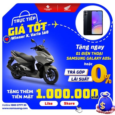 🔥 ​​​​​​​Mua xe tặng điện thoại?  Mua xe tặng ngay tiền mặt? Đặc biệt, Trả góp LS chỉ 0% 🔜 Đến ngay HEAD Nam Sương