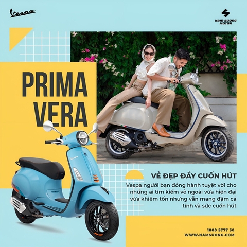 VESPA PRIMAVERA: VẺ ĐẸP ĐẦY CUỐN HÚT