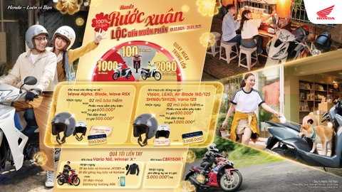 Honda rước xuân – Lộc đến muôn phần