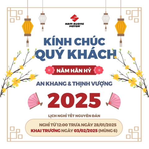 THÔNG BÁO LỊCH NGHỈ TẾT NGUYÊN ĐÁN 2025