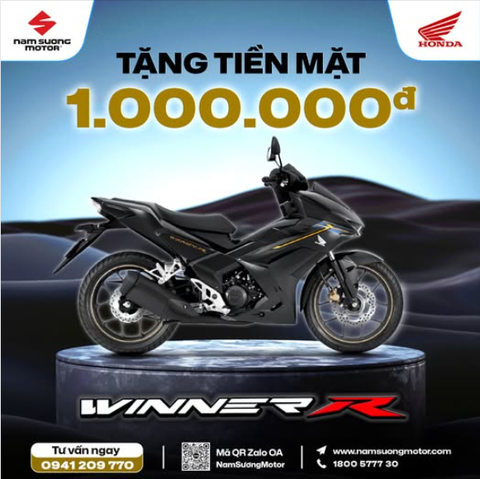 Không cần phải sắm siêu mô tô, Quý khách vẫn có thể trải nghiệm động cơ đầy uy lực tại phiên bản cở nhỏ - Winner R 2026!