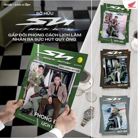 🔥Sở hữu SH160i/125i "Gấp đôi phong cách lịch lãm, nhân ba sức hút quý ông"🔥