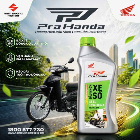 ✅ Pro Honda - Dầu đạt chuẩn cho xe Honda!