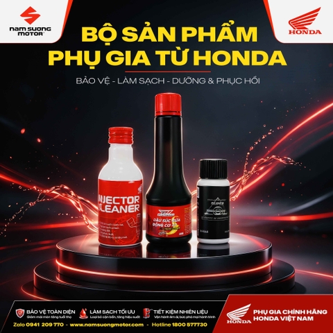 ⚙️ BỘ BA CHĂM SÓC ĐỘNG CƠ Bảo vệ - Làm Sạch - Dưỡng và Phục hồi