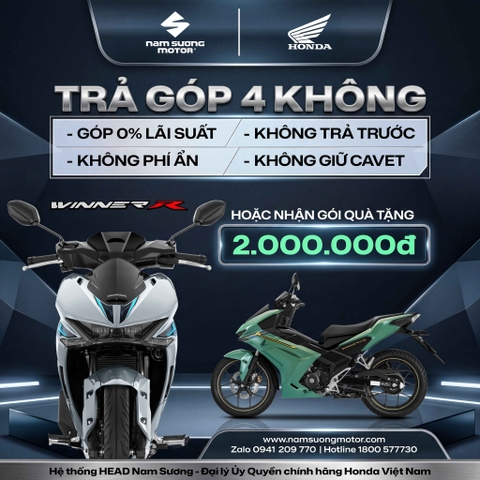 ✨ Hè tới rước Winner R với lãi suất 0% !!!