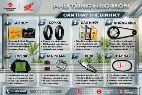 CHĂM SÓC PHỤ TÙNG CHO XE, ĐẢM BẢO KHÔNG BỊ HAO MÒN 👍