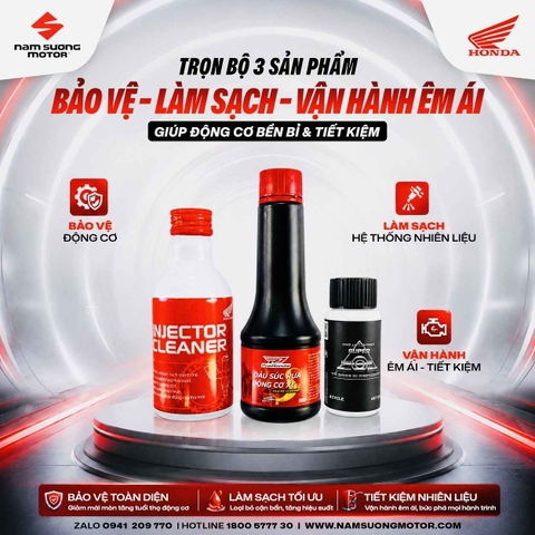 🌟 Bộ 3 sản phẩm phụ gia giúp động cơ xe hoạt động êm và tiết kiệm hơn!