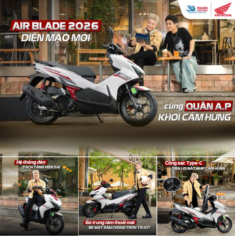 HONDA AIR BLADE – HƠN 15 NĂM VỊ THẾ "XE TAY GA QUỐC DÂN"