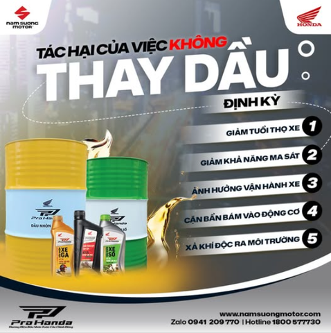 05 TÁC HẠI KHI KHÔNG THAY DẦU ĐỊNH KỲ 🔥Bảo vệ xe máy – Bắt đầu từ việc nhỏ nhất!