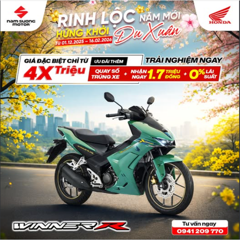 🔥Nhân Dịp Không Khí Tết Đang Tưng Bừng – HEAD Nam Sương Lên Ngay DEAL Sốc Khi Mua Winner R Tặng Ngay 1,7ᵀᴿ & Hỗ Trợ Trả Góp LS Thật 0%🔥