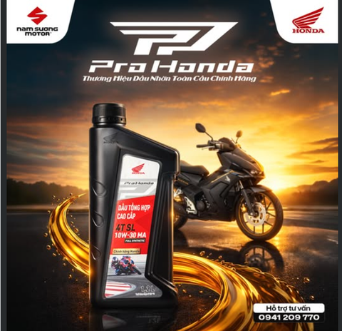 ⚙️ Một lần thay dầu, an tâm du xuân cả mùa Tết với Pro Honda ✨
