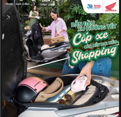 DẪN ĐẦU XU HƯỚNG TẾT CỐP XE CÂN HẾT MỌI KIỂU SHOPPING