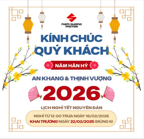 THÔNG BÁO LỊCH NGHỈ TẾT NGUYÊN ĐÁN 2026