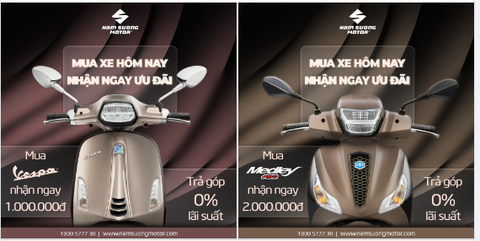 🎁 CÙNG VESPA - PHƯỢT THẢ GA! Đừng bỏ lỡ cơ hội vàng MUA XE HÔM NAY, NHẬN NGAY ƯU ĐÃI vô cùng hấp dẫn tại cửa hàng Đại lý chính hãng Piaggio Nam Sương!