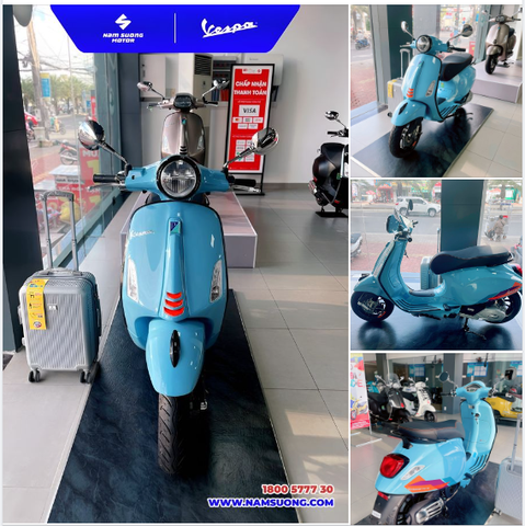 💙 Màu xanh Blue Capri - Sắc màu của sự duyên dáng và sự thanh lịch trên Vespa Primavera S