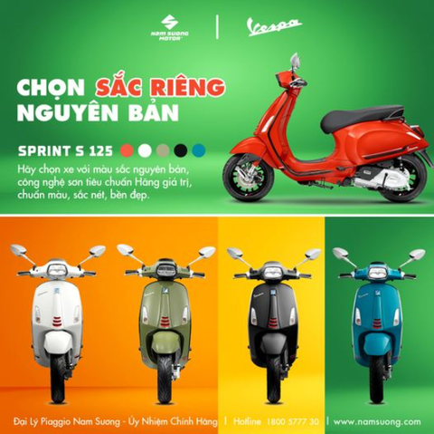 03 NGÀY ĐẾM NGƯỢC KẾT THÚC SIÊU ƯU ĐÃI THÁNG 09  ⤿ Đến Piaggio Nam Sương Ngay ➤ Chọn Màu Xe Xinh - Thỏa Mình Bung Cá Tính