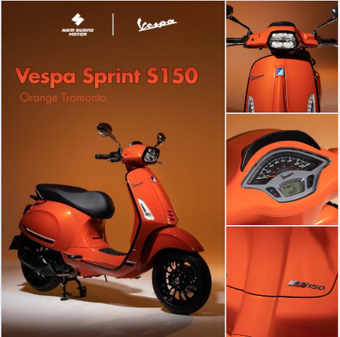 Vespa Sprint S Orange Tramonto - RỰC RỠ SẮC MÀU ĐAM MÊ