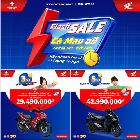 🅵🅻🆂🅷 🆂🅻🅴 - Nhanh tay mua ngay 𝗪𝗶𝗻𝗻𝗲𝗿 𝗫 và 𝗩𝗮𝗿𝗶𝗼 𝟭𝟲𝟬 giá sốc cho KH tại 𝗖𝗮̀ 𝗠𝗮𝘂 (Từ 27-31/07/2023)