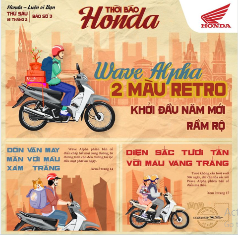 TẬU WAVE ALPHA 2 MÀU RETRO - KHỞI ĐẦU NĂM MỚI THẬT RẦM RỘ