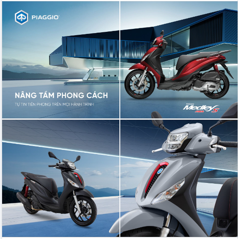PIAGGIO MEDLEY S – NÂNG TẦM PHONG CÁCH, TỰ TIN TIÊN PHONG