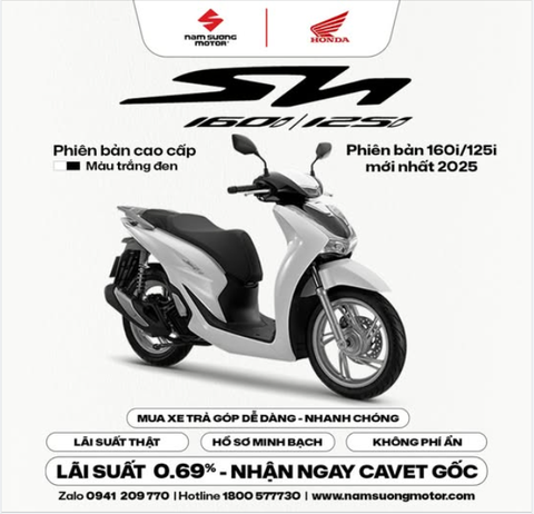 MUA SH160/125i: GÓP SIÊU NHẸ - QUÀ SIÊU KHỦNG!!!