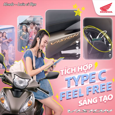 TÍCH HỢP TYPE-C “FEEL-FREE" SÁNG TẠO