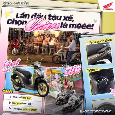 LẦN ĐẦU “TẬU XẾ"  CHỌN Vision LÀ MÊÊÊ!