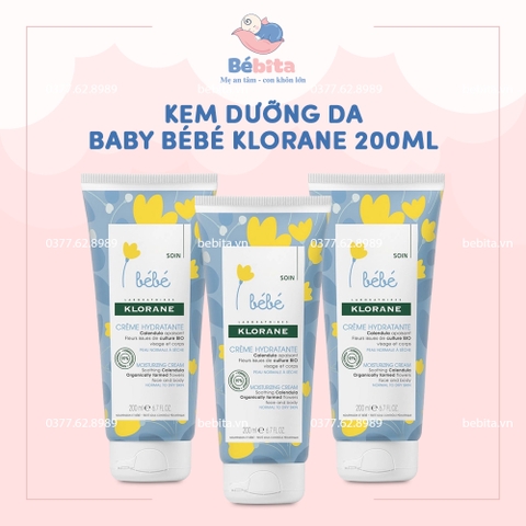 KEM DƯỠNG DA BABY BÉBÉ KLORANE 200ML