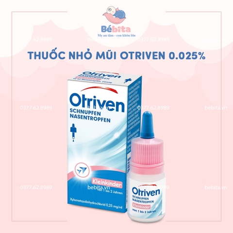 THUỐC NHỎ MŨI OTRIVEN 0.025%
