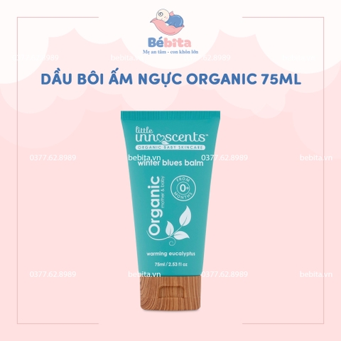 DẦU BÔI ẤM NGỰC ORGANIC 75ML