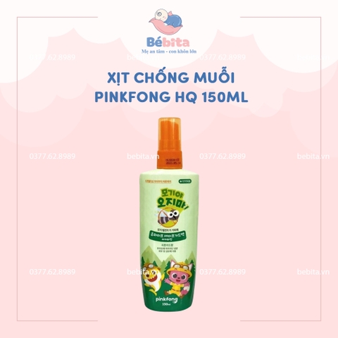 XỊT CHỐNG MUỖI PINKFONG HQ 150ML