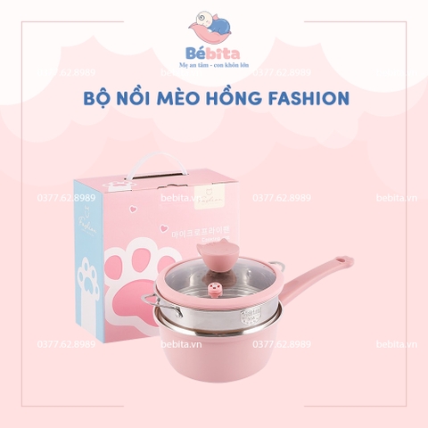 BỘ NỒI MÈO HỒNG FASHION