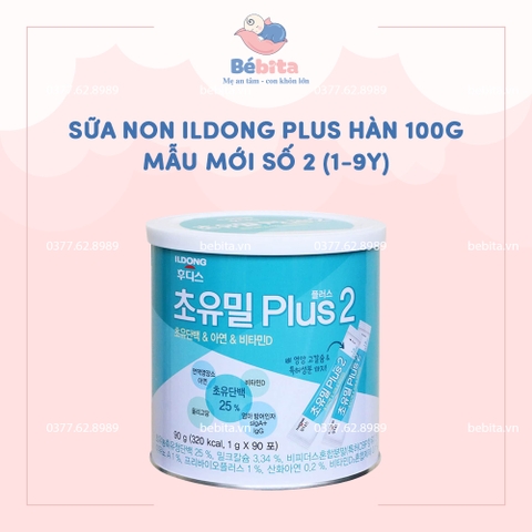 SỮA NON ILDONG PLUS HÀN 100G MẪU MỚI SỐ 2 (1-9Y)