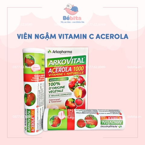 VIÊN NGẬM VITAMIN C ACEROLA