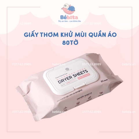 GIẤY THƠM KHỬ MÙI QUẦN ÁO 80TỜ