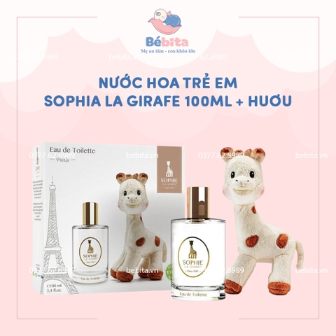 NƯỚC HOA TRẺ EM SOPHIA LA GIRAFE 100ML + HUƠU