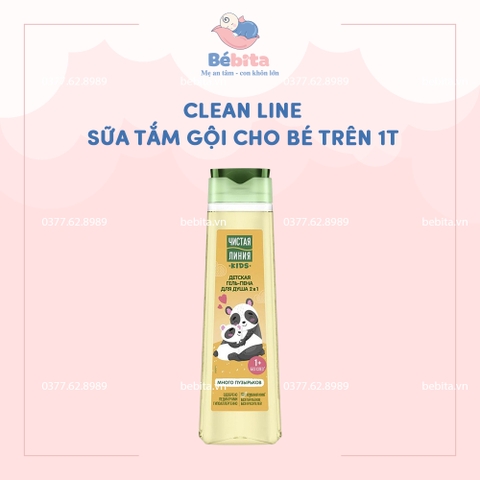 Clean Line - SỮA TẮM GỘI cho bé trên 1 tuổi