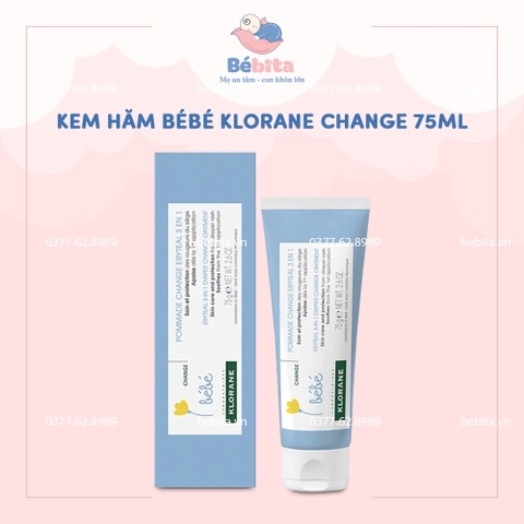 KEM HĂM BÉBÉ KLORANE CHANGE 75ML