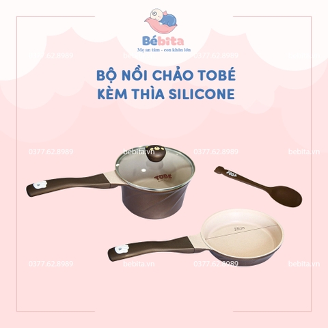 BỘ NỒI CHẢO ĂN DẶM TOBE KÈM THÌA