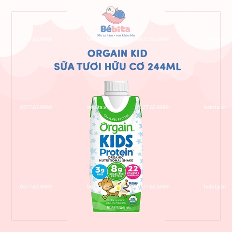 ORGAIN KID SỮA TƯƠI HỮU CƠ 244ml